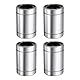 QUARKZMAN 4 Stück LM25UU Linearlager 25mm Bohrung 40mm OD 59mm Länge Linearkugellager Doppelseitig Gummiabgedichtetes Lagerstahl für CNC-Maschine 3D-Drucker Lebensmittelverpackungsmaschine