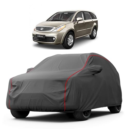 Image of Heavy-Duty Car Cover for Compatible with Tata Aria (2010 to 2025 All Models) Deluxe Car Protection Cover - Waterproof & UV-Resistant All-Season Exterior Protection