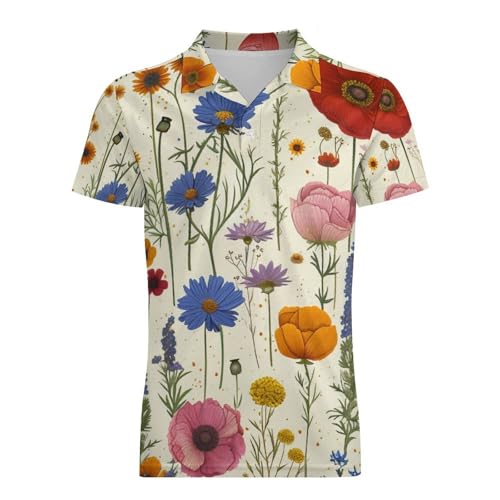 Boys' Classic Polo Shirts Short Sleeve Moisture-Wicking Golf & Tennis Shirts for Youth Teens Animals of Autumn4