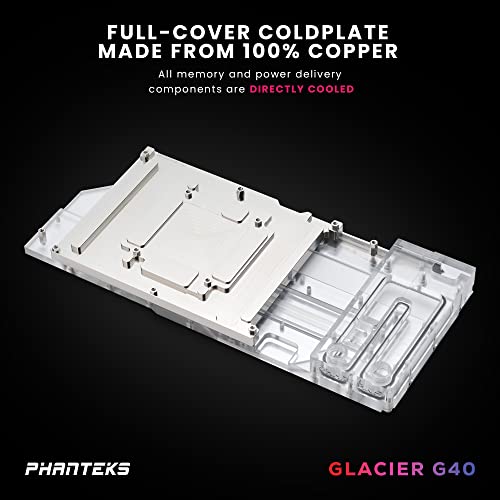 Phanteks Glacier G40 RTX 4080/90 Wasserblock inkl. Backplate für Gigabyte, D-RGB - Black - Image 3