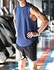 Rane Sports Canottiere da Allenamento per Bodybuilding da Uomo Canottiere da Palestra per Allenamento Atletico Gilet T-Shirt Muscolare Senza Maniche Tagliata in Cotone 03 Blu Navy M #1