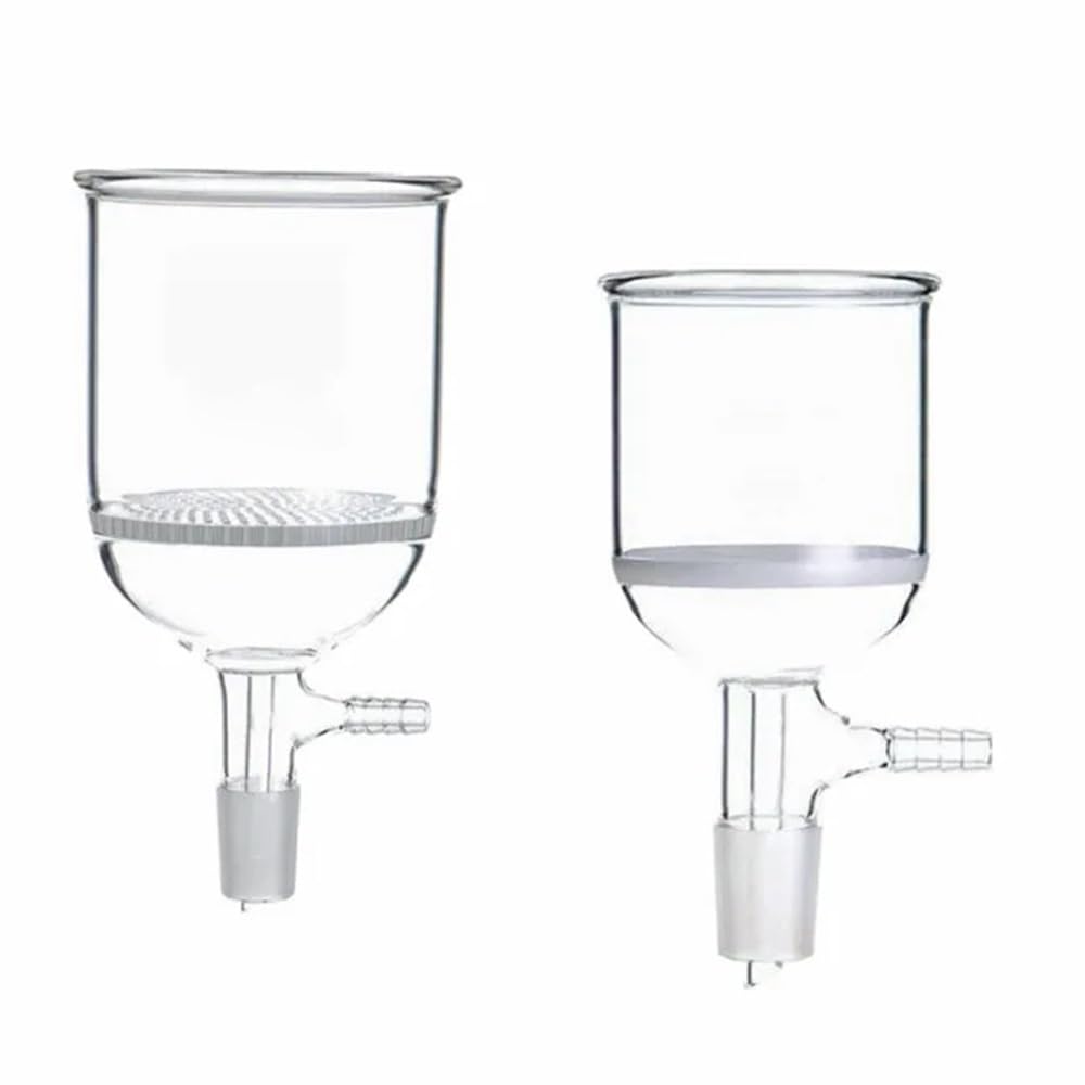 Embudo de vidrio de laboratorio con placa de orificio de 24 mm, calibre 35, 60, 100, 250, 500 y 1000 ml, 1 unidad(250 ml)
