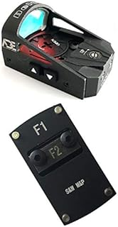 Ade Advanced Optics Delta RD3-012 Red Dot Reflex Sight + Optic Mounting Plate for SW Smith Wesson MP/MP 2.0 Shield Pistol and Also a Standard Picatinny Mount