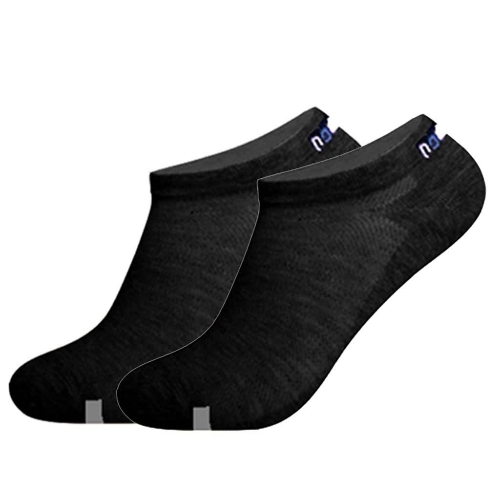 6 Pares Calcetines Tobilleros para Correr Corte Bajo Atlético Amortiguado Calcetines Deportivos de los Hombres Masaje con Grafeno No Show Calcetines