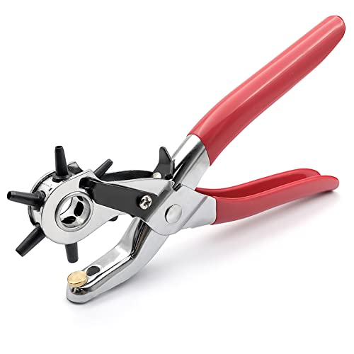 Leather Hole Punch,Belt Hole Puncher, Leather Punch Tool, Leather Hole Punch for Belts, Belt Hole Puncher for Leather Heavy Duty, Suitable for Belts,Leather,Watches and Other Handicrafts.