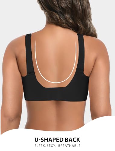 Image of Wireless Bras for Women No Underwire Seamless Buttery Bralettes Smoothing Women's Bras Full Coverage Shapedly Bra