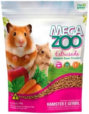 Ração Megazoo Extrusada Hamster e Gerbil 300g