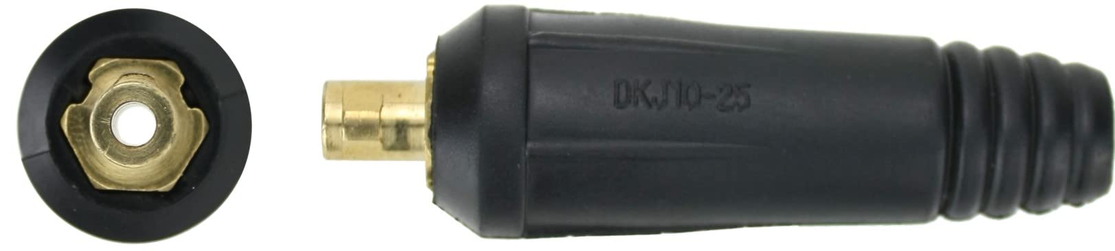 SÜA - Dinse 10-25 plug, INLINE Gas, with 3/8''-24 Cable Conection for 9 and 17 Series 1 PC TIG Torches - Model: LDTSI-917F