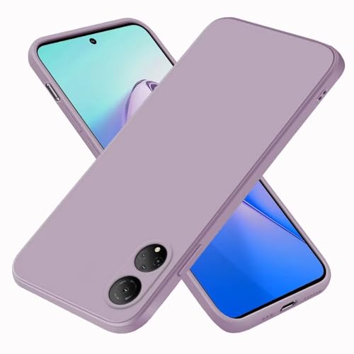 EASSGU Funda para Honor X7 (6.74' Inches), Carcasa de Silicona Suave de TPU - Hierba púrpura