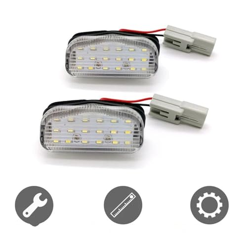 Luces matrícula LED 12V para coche XRV 2015 a 2020 con conjunto de lámpara blanca 5