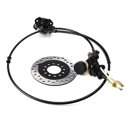 Disco y pompa de freno‌ Kit de freno de disco hidráulico con palanca de pie para karting, disco de freno de 160 mm, apto para karts de 168 cc, ATV, quads, pit bikes,(With brake disc)