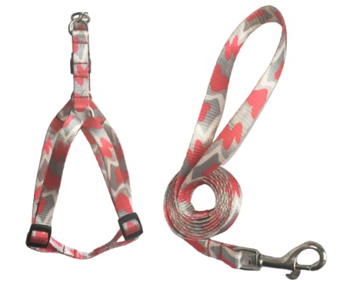 RvPaws 15 mm Jazzy Type Printed Nylon Puppy Harness & Leash Set for Small & Medium Dogs - Pack of (1 Pcs - 15MM Harness + Leash) (B09MT6YZNG) Amazon Price History, Amazon Price Tracker