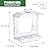 SVEDVK Clear Window Bird Feeder with Strong Suction Cups – Clear Bird Feeding Station with Dual Seed Tray & Water Bowl – Easy to Install and Clean for Outdoor Viewing