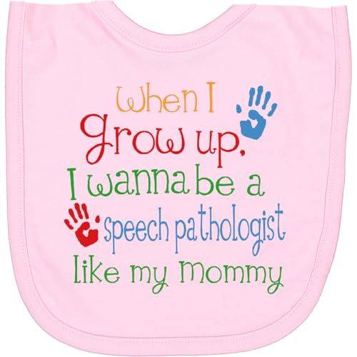 inktastic Speech Pathologist Like Mommy Newborn Bib