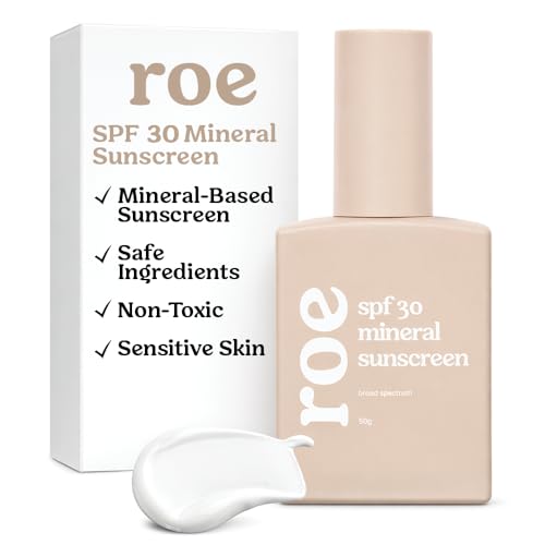 Image of Roe Wellness- Baby Sunscreen Mineral & Reef Safe, Zinc Oxide, Non-Toxic Ingredients SPF 30 | Great For Toddlers, Kids, Newborns & Babies | Non-Greasy, Paraben-Free
