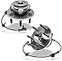 Detroit Axle - 4WD 6 Lugs Front Wheel Hub Bearing Replacement for Silverado Sierra Suburban 1500 Tahoe Yukon Savana Cadillac Escalade - 2pc Set