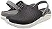 Crocs Men's and Women's LiteRide Clog, Casual Athletic Shoe with Extraordinary Comfort Technology, Black/Smoke, 9 US Women / 7 US Men