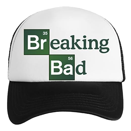 Breaking Bad Chemical Elements Gorra Clásica De Béisbol para Niños y Niñas Unisex Ajustable Snapback Baseball Cap Kids