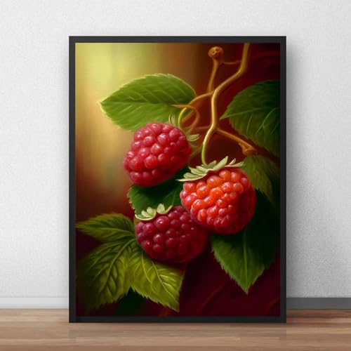 Toile vintage de fruits pour une décoration de cuisine rétro unique 30x45cm