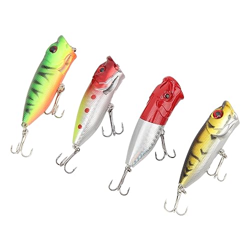 Iscas de Pesca Duras, Conjunto de Iscas de Pesca 3D Olhos Realistas de Plástico e Aço Inoxidável Com