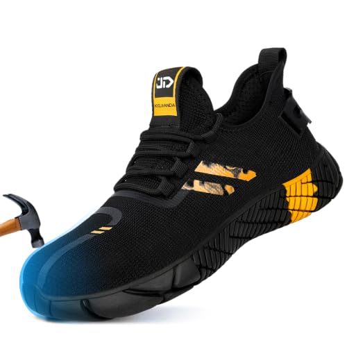 Image of Steel Toe Shoes for Men, Safety Work Shoes, Puncture-Resistant
