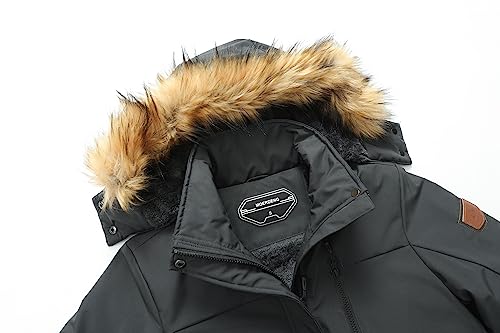 Image of MOERDENG Women's Waterproof Ski Snow Jacket Winter Warm Hooded Snow Coat Mountain Windproof Ski Jacket For Women