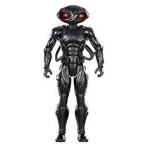 Mattel FXF93 DC Aquaman Black Manta Figuur, 30 cm figuur, speelgoed actiefiguren vanaf 4 jaar