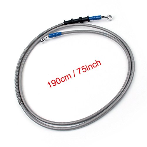 190cm Moto De Frein en Acier Inoxydable Tressé à Tuyaux D'huile Cover