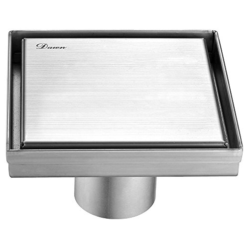 Exclusive Discount 50% Price Dawn SVA050504 Volga River Series Square Shower Drain, 5-Inch