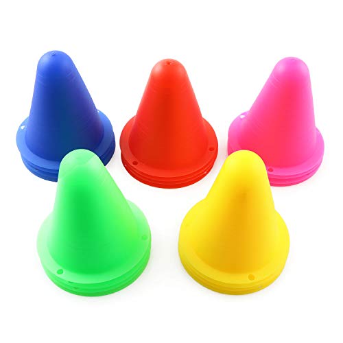 RLECS 20pcs Universal Skating Marker Cones Roller Sport Marker Cup Speed Training Equipment Slalom...