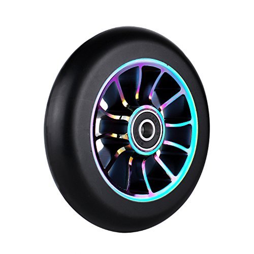 Replacement 110 mm Pro Scooter Wheel with Abec 9 Bearings Fit for MGP/Razor/Lucky Pro Scooters 1 Single Scooter Wheel