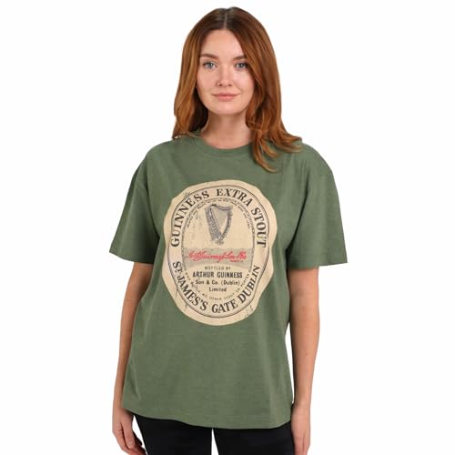 Guinness Green Extra Stout Beer Mens Distressed Cotton Tshirt | Official Merchandise Gaelic tees Unisex3