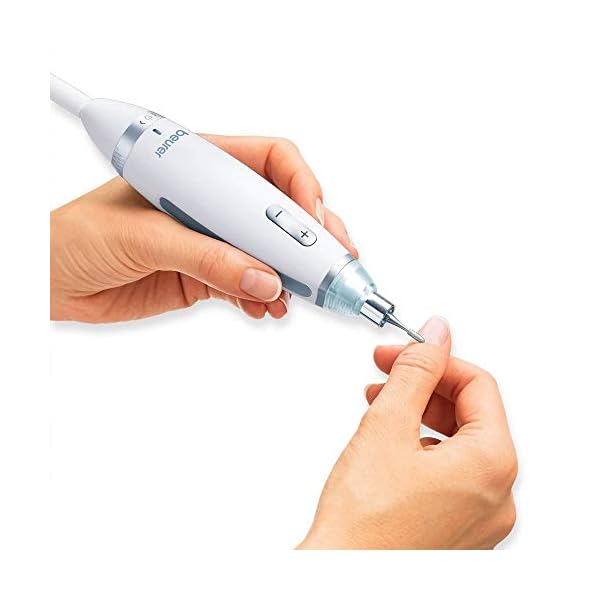 Beurer MP 62 Maniküre-/ Pediküre-Set, elektrische Nagelfeile mit 10 hochwertigen Nagelpflege-Aufsätzen, LED Licht… – Bild 11
