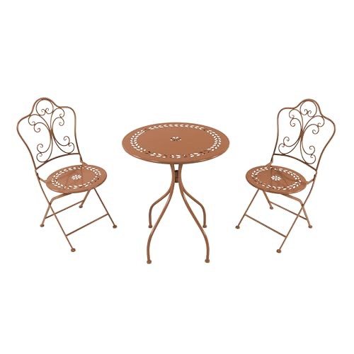 AXI Marilou Table et Chaise Bistrot, 2 Chaises 1 Table, Ensemble Bistro Extérieur, Terracotta - Salon de Jardin Bistrot, Table Bistrot Mosaique pour...
