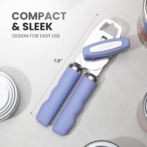 Image of Zulay Kitchen Manual Can Opener Heavy Duty Patented Stainless Steel, Mist