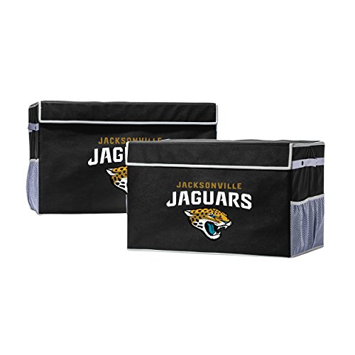 Franklin Sports NFL Jacksonville Jaguars Folding Storage Footlocker Bins - Official NFL Team Storage Organizers - Collapsible Containers - Small