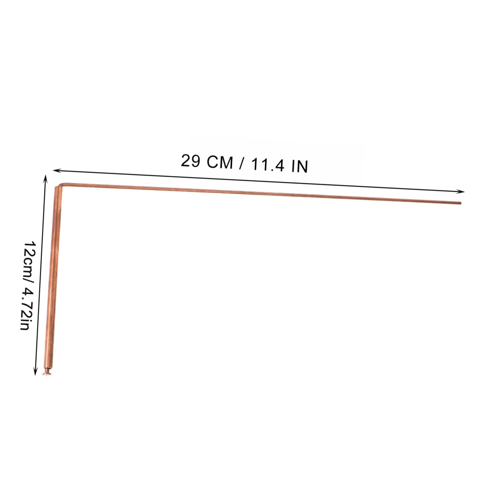 FUNOMOCYA 2pcs Rod Dowsing Tool Outdoor Diving Rods Portable Dowsing Rods Golden Brass