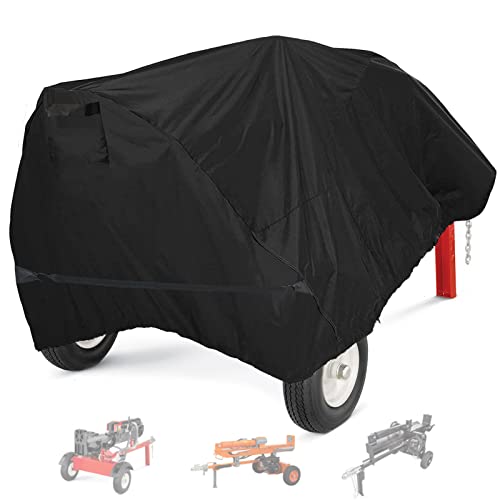 Log Splitter Cover Waterproof Heavy Duty Outdoor Shield, 420D Oxford Fabric, UV & Weather Resistant Wood Splitter Cover, 15-45 Ton(83