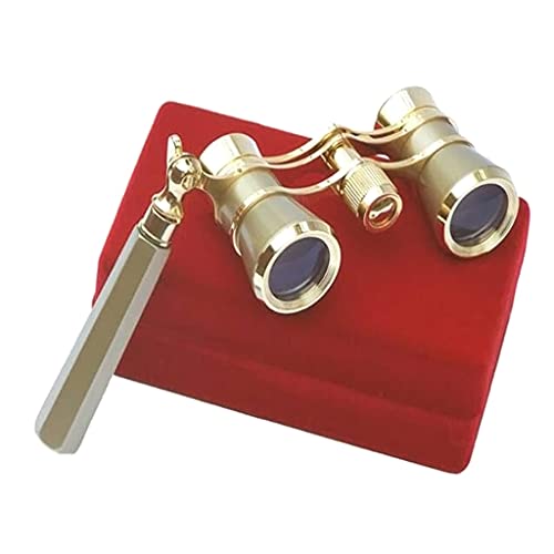 3X25 Opera Glasses Binocular Telescope With Handle/Accessory Kit Women Telescope Women Girl Gift Gold Glasses Binoculars Vintage Glasses For Women With Handle #TOP1