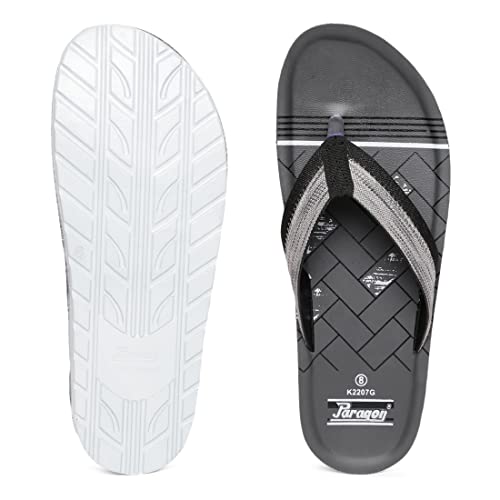 Image of PARAGON PUK2207G Lightweight Slippers For Men | Comfortable, Durable Sandals With Cushioned Footbed & Sturdy Build | Ideal For Outdoor Use