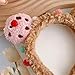 Vdaxvme 3D Plush Cartoon Cookie Doll Headband For Women Girls Fuzzy Hair Accessories Cartoon Furry Hair Hoop Makeup Headdress Party Headband