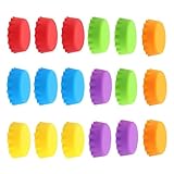 Variedad de colores: este protector de silicona para botellas de cerveza viene en 6 tonos diferentes (amarillo, rojo profundo, azul cálido, uva rica) para una fácil identificación de bebidas durante reuniones o al aire libre.