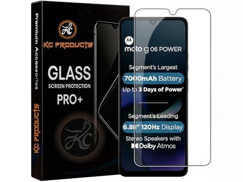 Image of Tempered Glass Screen Protector Compatible For MOTO G06 /G06 POWER 5G / Motorola G06 /G06 POWER 5G with Easy Self Installation Kit