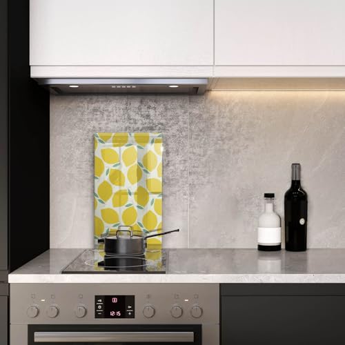 Accessoires de Cuisine Plaque Induction Protection 30x52cm Wallfluent Citrons