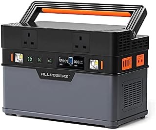 ALLPOWERS Portable Power Station, 606Wh MPPT Solar Generator, with 2x 220V /700W AC Outlet, 0-80% Within 1.5 Hour Fast Charging Backup Battery for Home Emergency Outdoor Trip RV Camping Holiday