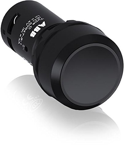 Poussoir compact rasante noir opaque CP2-10b-11 ABB avec contacts 1NO 1NF