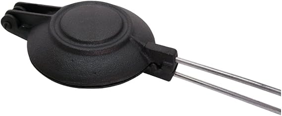 Lifespace Cast Iron Jaffle Irons/Pie or Sandwich Maker - 2 Pack