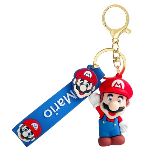 ACZHHZC Mario Keychains Cute Backpack Key Chain Accessories Fun Keyring Jewelry Gift for Men and Women (Ma 2)