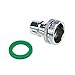 Produktbild FarBoat Spülmaschinen-Wasserhahn-Adapter, Schnapp-Adapter, Anschluss (24 mm) 15/16 Zoll Außengewinde mit Dichtung (Chrom)