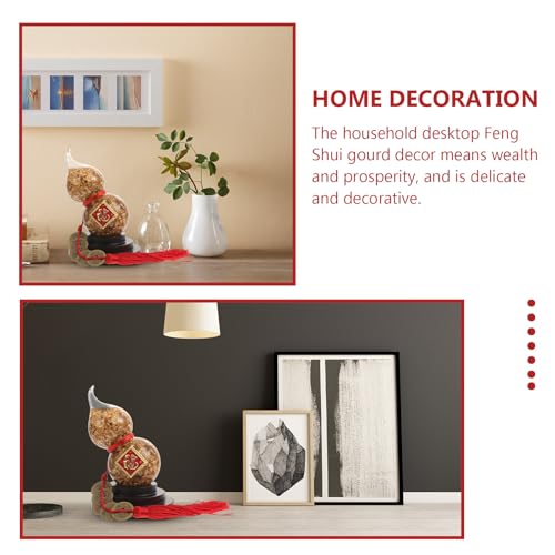 Gourde feng shui dorée pour harmoniser l'énergie de la maison